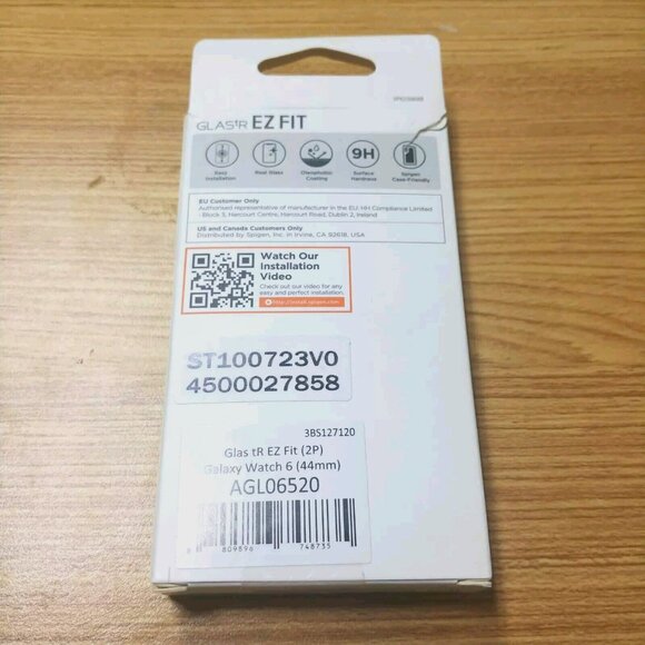 Spigen Galaxy Watch 6 (44mm)‎ GLAS.tR EZ FIT Screen Protector 2 Pack AGL06520 - Picture 2 of 3